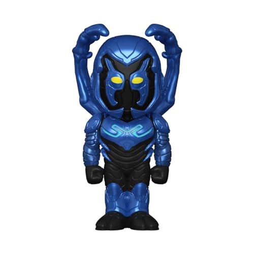 Funko Vinyl Soda, Dc, Blue Beetle, Blue Beetle, 1/6 Di Probabilità Per La Variante Rara Dell'Inseguimento, Figura In Vinile Da Collezione, Idea Regalo