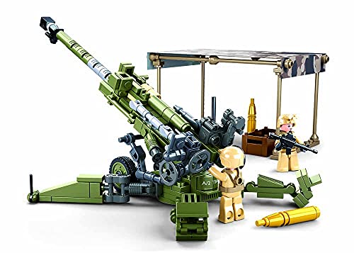 Sluban- Model Bricks-M777 Howitzer 258Pcs, M38-B0890, Multicolore