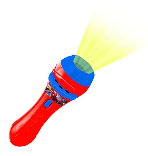 Lexibook-Ltc050Sp, Spider-Man Torcia E Proiettore, Da 3 Anni, Con 3 Dischi Con 24 Immagini, Crea Le Tue Storie, Ltc050Sp, Colore