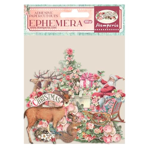 Stamperia - Ephemera - Pink Christmas