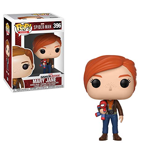 Funko 30682 - Pop! Vinile Games Marvel Spider-Man Mary Jane W/ Plush Personaggio, 9 Cm