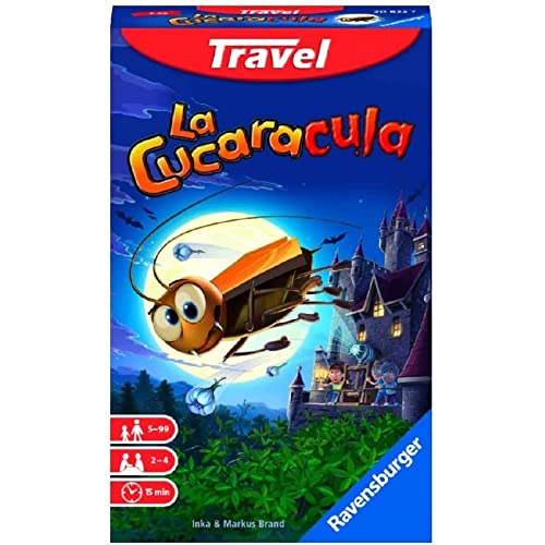 Ravensburger - La Cucaracula Versione Travel Game, Gioco Da Tavolo Tascabile, 2-4 Giocatori, 5+ Anni