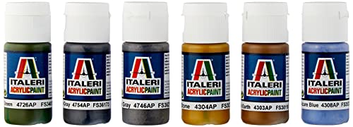 Italeri 510000432 - Set Di Colori Per Pittura Modellini, Motivo: Aerei Raf, Ii Guerra Mondiale