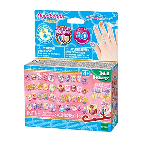 Aquabeads Studio-Fancy Nail Refill, Colore Multi Colour, 35007