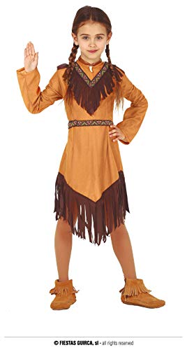Fiestas Guirca Costume Da Nativa Americana Per Bambina Età 5-6 Anni