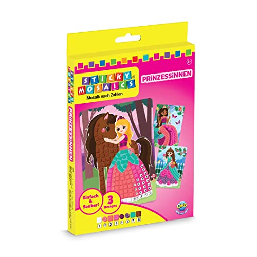 The Orb Factory Sticky Mosaics Principesse-Single 51020, Taglia Unica
