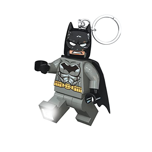 Lego Dc Super Heroes Portachiavi Light - Batman - Figura Alta 7,6 Cm (Ke92H), Grigio, S