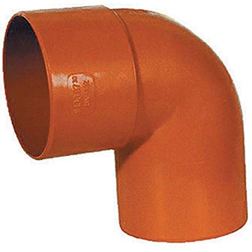 Curve 87° In Pvc Rosso-Diam. 200