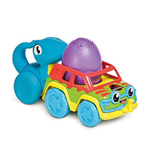 Toomies E73251 Tomy Chase & Roll Raptors, Push-Along, Dinosaur Children, Jurassic World, Educational Colours And Sound, Toy For Baby Boys & Girls 12 M