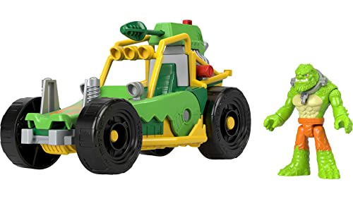 Imaginext Dc Super Friends - Auto Di Killer Croc Con Lanciamissili, Set Include 1 Personaggio Snodato, 1 Auto A Spinta E 1 Missile, Giocattolo Per Bam