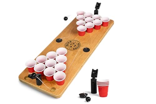 Beerballer® Shot Pong Cherry - Birra Pong In Versione Shot | Gioco Alcolico Highlight 2023 | 24 Bicchieri Beer Pong Shot | Gadget Per Feste | Giochi A