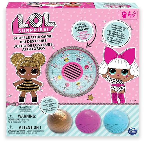 Lol Surprise Gioco Shuffle Club, Con Ruota Led Elettronica E 4 Sfere Lol Esclusive, Dai 5 Anni, 6053187