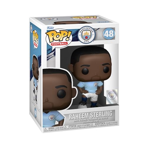 Funko Pop! Football: Manchester City - Raheem Sterling - Manchester City Fc - Figura In Vinile Da Collezione - Idea Regalo - Merchandising Ufficiale -