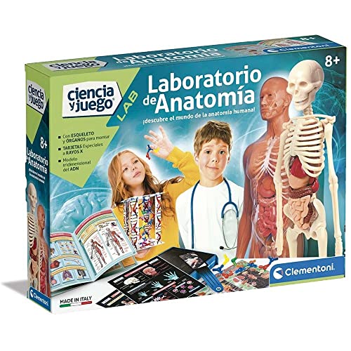 Clementoni - Laboratorio Di Anatomia Gioco Educativo Scienza, Multicolore, Media (55485)