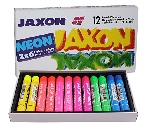 Jaxon 47408 - Pastello - Pastelli Ad Olio, 12 Confezione Neon,