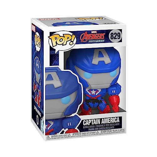 Funko Pop! Marvel Mech-Cap. Captain America Comics Vinyl - Marvel Comics - Fumetti Marvel - Figura In Vinile Da Collezione - Idea Regalo - Merchandisi