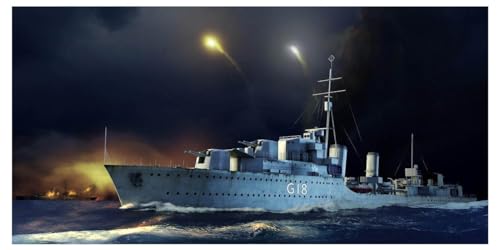 Modellino Nave Da Guerra Hms Zulu Destroyer 1941 Scala 1: 350