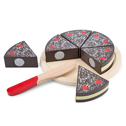 New Classic Toys Cutting Cake-Chocolate, Colore, Torta Al Cioccolato, 10584