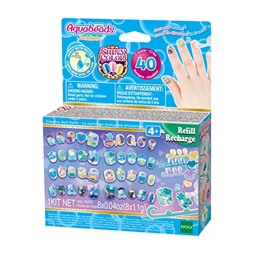 Aquabeads Studio-Dreamy Nail Refill, Colore Multi Colour, 35009