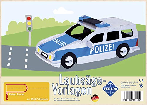 Pebaro 358 S Police Car 3D Traforo Opera D'Arte