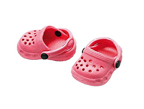 Heless 2010 - Scarpe Per Bambole, Zoccoli Iconici In Rosa, Misura 28 - 33 Cm