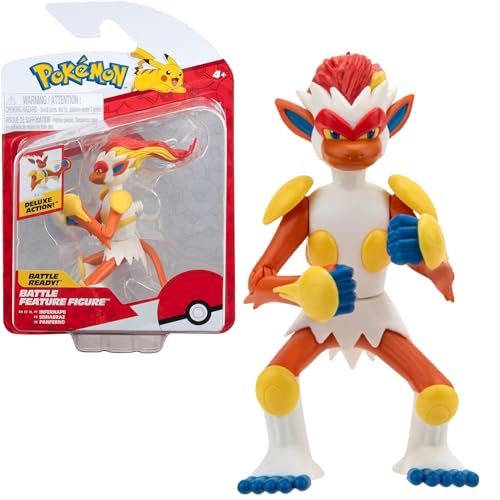 Pokemon Personaggi 11 Cm Infernape – Giochi Pokemon Nuovo 2024 – Figurine Pokemon Action Figure - Licenza Ufficiale Pokemon Giocattoli
