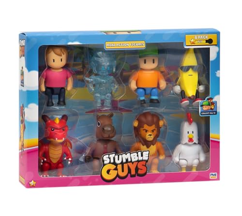 Rocco Giocattoli Stumble Guys Action Figures 8 Pack Ast A Cm 8