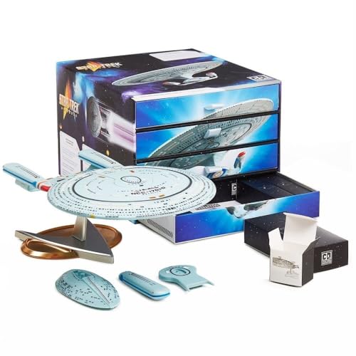 Numskull Star Trek Enterprise - Statua Con Conto Alla Rovescia Dell'Avvento – Merchandising Ufficiale Star Trek Vinile Da Collezione In Edizione Limit