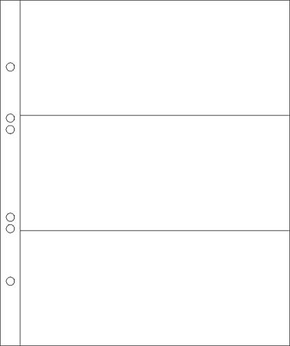 50 Prophila Banknote Envelopes, 3-Part, For 3 Banknotes Each Up To Approx. 180 X 80 Mm