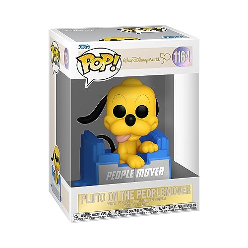 Funko Pop! Disney: Wdw50- People Mover Pluto With Balloon - Disney World 50Th Anniversary - Figura In Vinile Da Collezione - Idea Regalo - Merchandisi