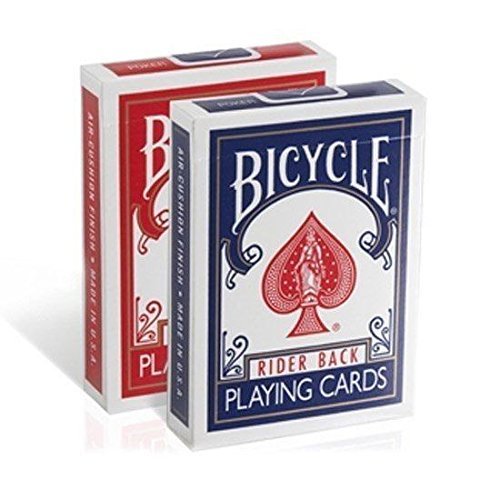 12 Mazzi Carte Bicycle Rider Back Old Case