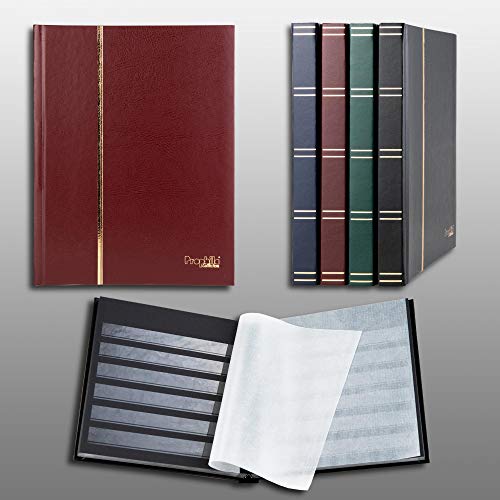Prophila Classificatori 32 Pagina Pagine Nere, Rosso Colori