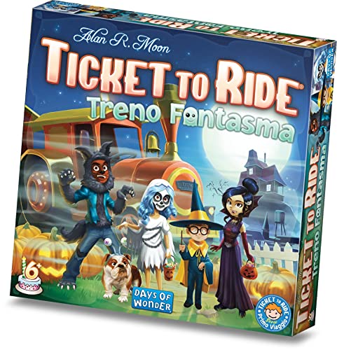 Asmodee - Ticket To Ride: Treno Fantasma, Gioco Da Tavolo Per Bambini, 2-4 Giocatori, 6+ Anni, Edizione In Italiano, 720635