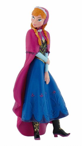 Bullyland Disney Frozen 12960-Figura Di Gioco, Walt The Ice Queen-Anna, Alta Circa 9,5 Cm, Figura Dipinta A Mano, Senza Pvc, Per Giocare Con La Fantas