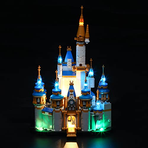 Yeabricks Kit Luci A Led Per-40478 Disney Mini Castle Modello Da Costruire (Esclusi I Kit Di Costruzione)