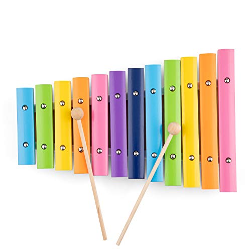 New Classic Toys - Xylophone (12 Bars) Wood - Multicolor