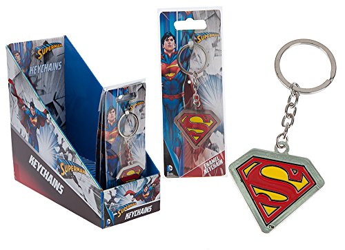 Joy Toy 301025 Superman Logo Portachiavi In Metallo Su Backer Card