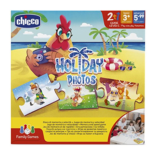 Chicco Gioco Da Tavolo Holiday Photos, Gioco In Scatola Per Bambini E Per Tutta La Famiglia, Da 3 Anni In Su