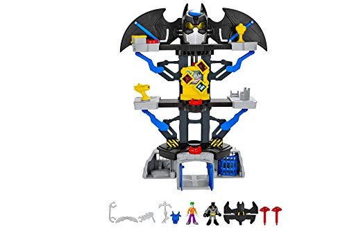 Imaginext - Set Da Gioco Batcaverna, Include I Personaggi Di Batman E Joker E Un Lancia Proiettili
