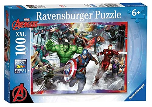 Ravensburger Puzzle, Avengers Personaggi, Puzzle 100 Pezzi Xxl, Puzzle Per Bambini, Puzzle Avengers, Età Consigliata 6+