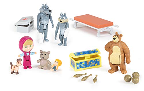 Simba - Masha Et Michka - Mini Univers Cofanetto - 7 Personaggi + Accessori - 109301048
