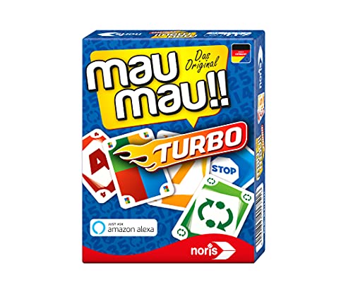 Noris 608131751, Mau Mau Mau Turbo, Il Classico Gioco Autonomo O Con Un Dispositivo Alexa, Dai 5 Anni In Su