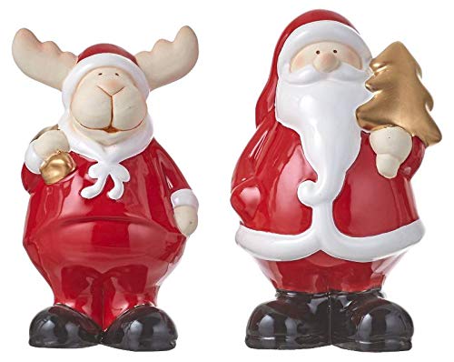 Edelman Renna 20Cm Babbo Natale, Multicolore, 8718861485776