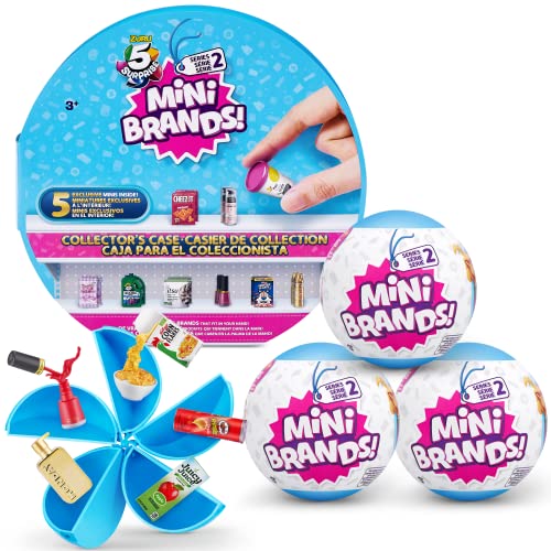 5 Surprise Mini Brands Series 2 Starter Combo (Custodia Da Collezione E 3 Capsule)