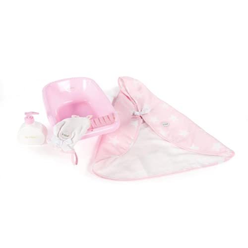 La Nina- Bañerita Plástico Con Accesorios Carlota Giocattoli Da Bagno, Colore Rosa, 1