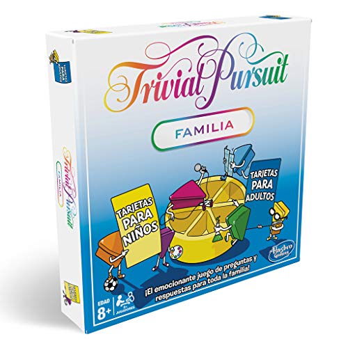 Hasbro Gaming Trivia - Gioco Da Tavolo Trivial Pursuit Edizione Per Famiglie, Per Serate Dii Giochi In Famiglia, A Partire Dagli 8 Anni (Lingua Italia