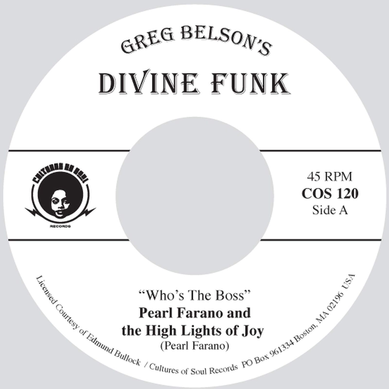 Pearl Farano / Zella Jackson Who's Your Boss / Days Are Just Like People 7 Inch