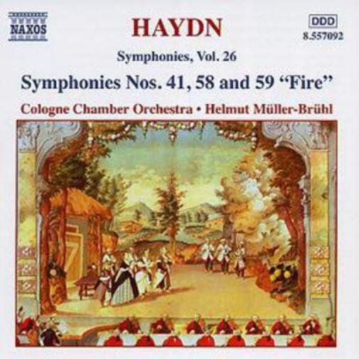Joseph Haydn Symphonies Nos. 41, 58 and 59 (Muller-bruhl, Cologne Co) (CD) Album