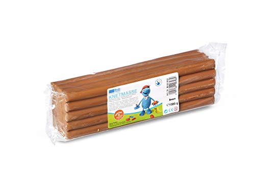 Becks Plastilin 1000 G Modelling Clay Pack (Brown), Colore Marrone, B100502