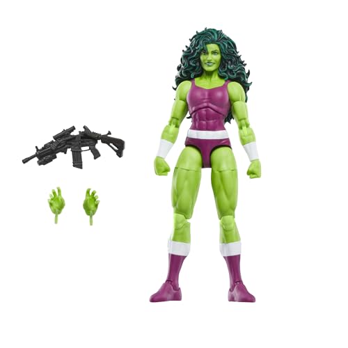 Hasbro Marvel Legends Series, She-Hulk, Action Figure Collezionabile Per Adulti Ispirata Ai Fumetti Di Iron Man In Scala Da 15 Cm, Con Scheda Plastifi